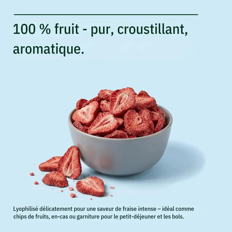 Fraises lyophilisées GreatVita