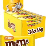 M&M’S Peanut – bonbons chocolat au lait et cacahuètes – 36 sachets de 45 g