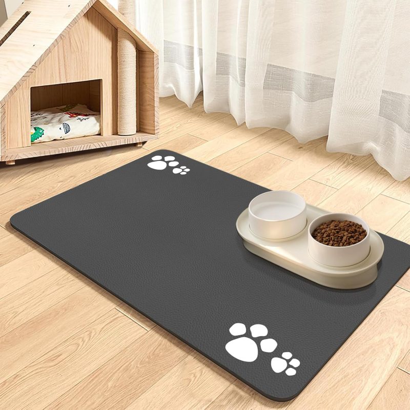 Dolic tapis de nourriture pour animaux - Dark Grey-4 Paws 44.5 x 71 cm