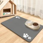 Dolic tapis de nourriture pour animaux - Light Grey-4 Paws 30 x 50 cm