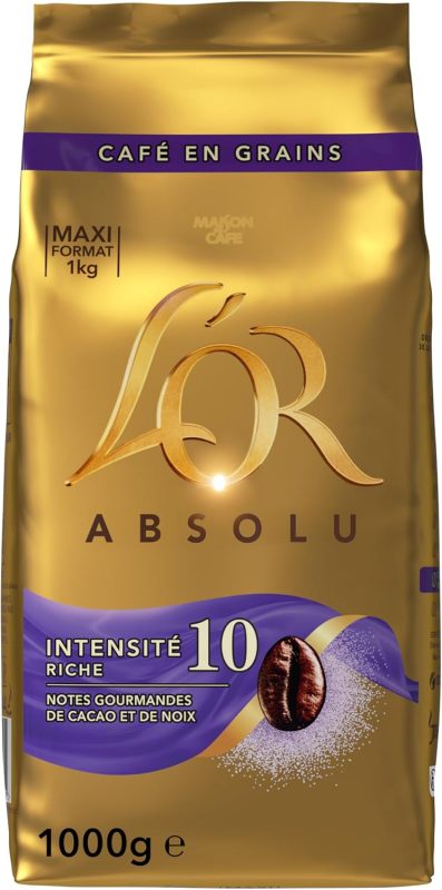 L'OR Absolu caf&eacute; en grains intensit&eacute; 10
