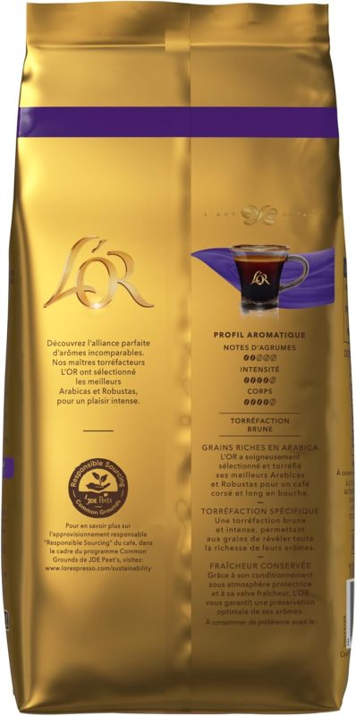 L'OR Absolu caf&eacute; en grains intensit&eacute; 10