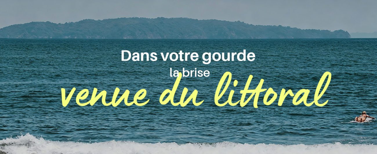 Bouteille isotherme Bottle Bottle en ambiance bord de mer