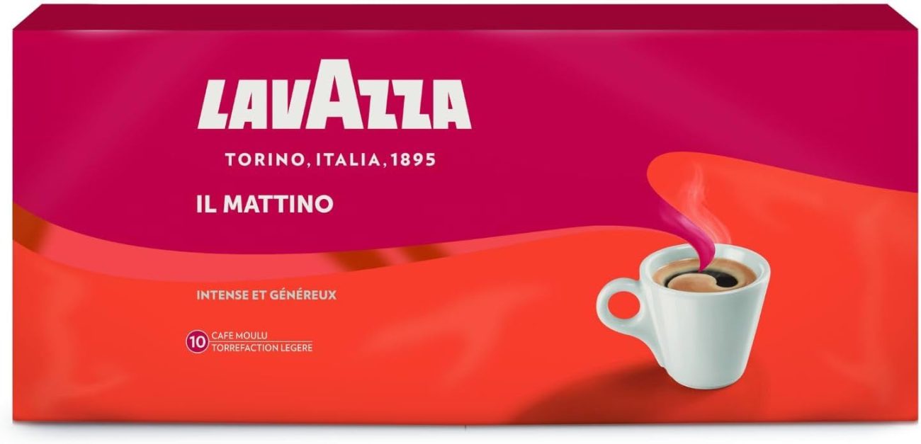 Lavazza Il Mattino café moulu 4 x 250 g